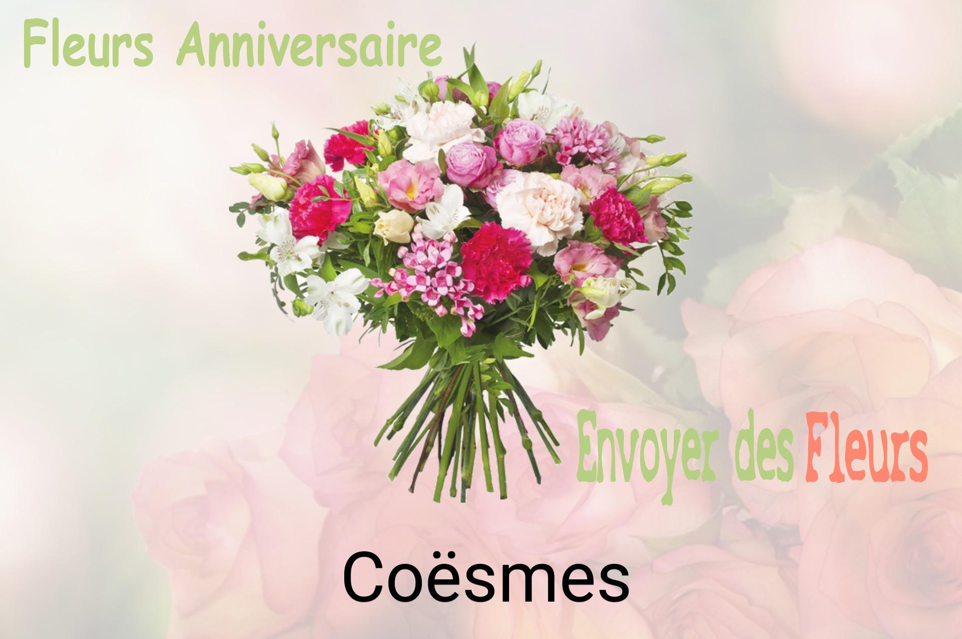 Bouquet de fleurs d’anniversaire livré à Coësmes