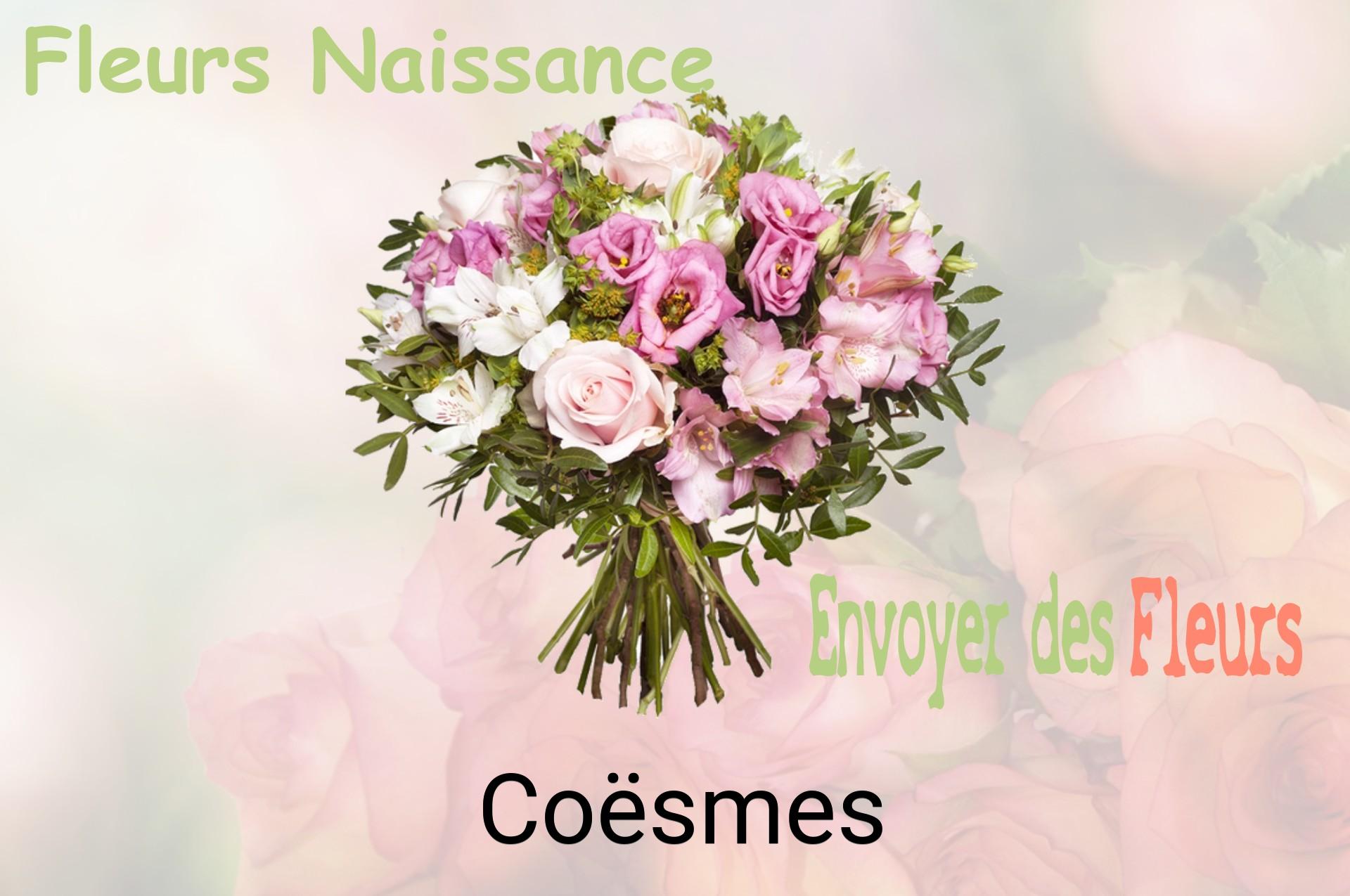 Bouquet de fleurs de naissance livré à Coësmes